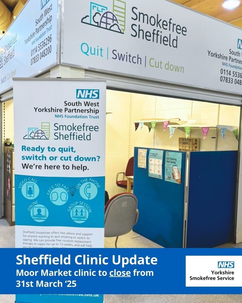 Supporting image for Sheffield Clinic Update - Closure of Moor Market Clinic